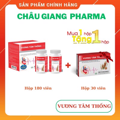 Vương Tâm Thống 180 viên (Mua 01 hộp lớn tặng 01 hộp 30 viên)